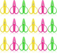 18 Pcs Mini Scissors Multicolor Tiny Scissors with Cover Portable Detail Sewing