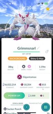 NEW-Shiny Gmax Grimmsnarl - Pok mon Go - Nasagaki Background- 20k/1mil Dust