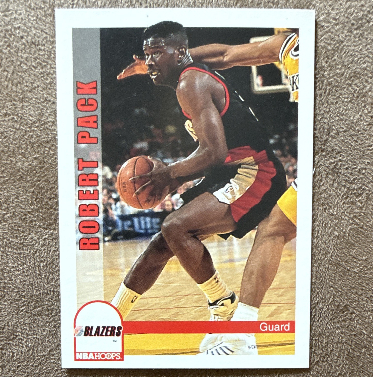 SkyBox 1992-93 NBA Hoops Robert Pack Portland Trail Blazers #192 Rookie