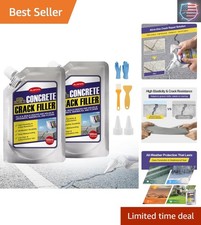 Concrete Crack Filler, High Elasticity Self-Leveling Caulking Sealant for Dri...