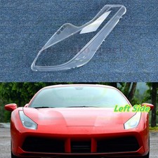 Left Side Headlight Lens Cover+Glue Fit For Ferrari 488 GTB/488 Spider 2016-2019