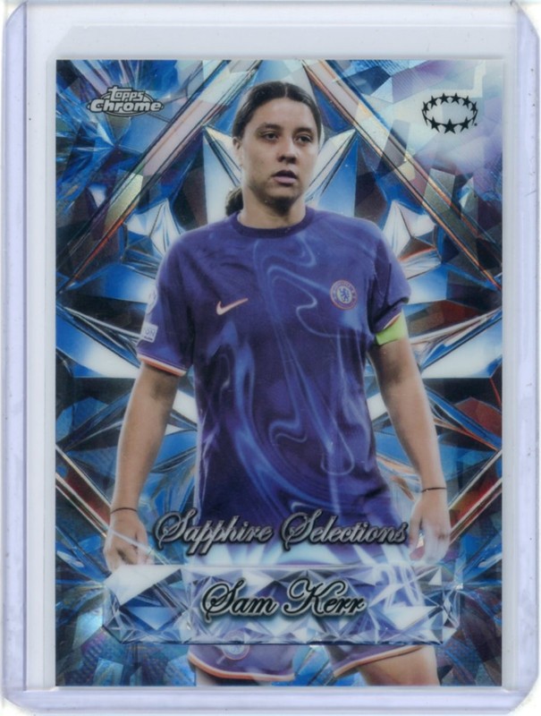 2024-25 TOPPS CHROME UEFA WOMEN'S UWCL SAPPHIRE SELECTIONS SAM KERR #4