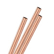 3er-Pack Messing Rundrohr 250mm, &Oslash;6,4mm, H65, f&uuml;r Bau/Maschinenbau/DIY