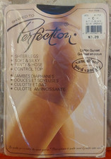 Vintage Pantyhose Rare Perfection Shaped To Color Bit O Black Size C BFRIP3
