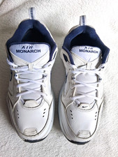 Size 11 - Nike Air Monarch IV White Navy