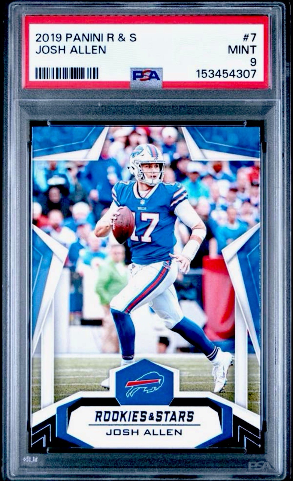 Panini 2019 Rookies & Stars Josh Allen Buffalo Bills #7 Base Set PSA 9