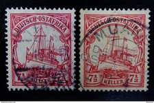 Deutsche Kolonien - Ostafrika Mi 32 a+b , Gestempelt