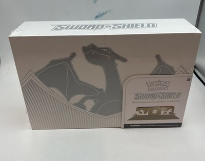 Pokemon TCG Sword & Shield Ultra Premium Collection Box Charizard Box Knife Cut