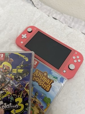 Nintendo Switch Lite(Pink) Bundle No Issues Works Perfectly. Read Description