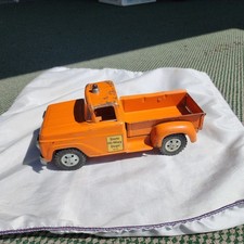 Vintage 1958 Orange Tonka STATE HI-WAY DEPT 975 STEPSIDE PICKUP Truck