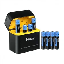 1.5V AAA Rechargeable Batteries 1100mWh with AAA Battery Charging Storage Box