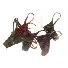 1 -Womens Thong Mini G-String Underwear Panties Ice Silk for LINGERIE Panty