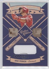 2019 Panini Leather & Lumber and Triple Relics Blue Jose Peraza #LLT-JP xp6
