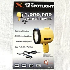 RoadX 12 Volt Spotlight 1,000,000 Candle Power Model I-4021 Car Camping Boat