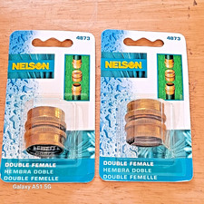 Lot 2 Nelson Brass Garden Hose Connector 4873 For 34 Nh F X 34 Nh F New Lot 2 Nelson Brass Garden Hose Connector 4873 For 34 Nh F X 34 Nh F New