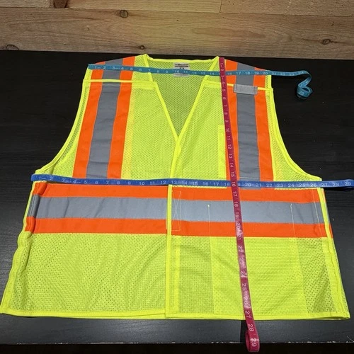 ML Kishigo 1174 Hi Vis Safety Vest 2XL ANSI Class 2 Reflective Workwear Costume image 11