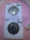 Bulk Lot Of 2 1933-D + 1938-P Liberty Walking Half Dollar Silver 50C Details
