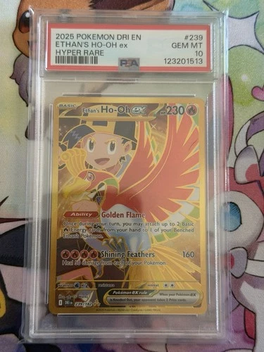 Ethan's Ho-Oh ex 239/182 Sv10 Destined Rivals Holo Pokemon PSA 10 Gem Mint Grade