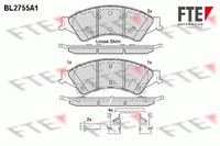 Bremsbelagsatz Scheibenbremse FTE 9010963 FüR Ford Ranger TKE Ecoblue 4X4 Tdci
