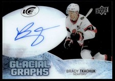 2023-24 Upper Deck Ice Glacial Graphs Brady Tkachuk Auto Ottawa Senators #GG-BT