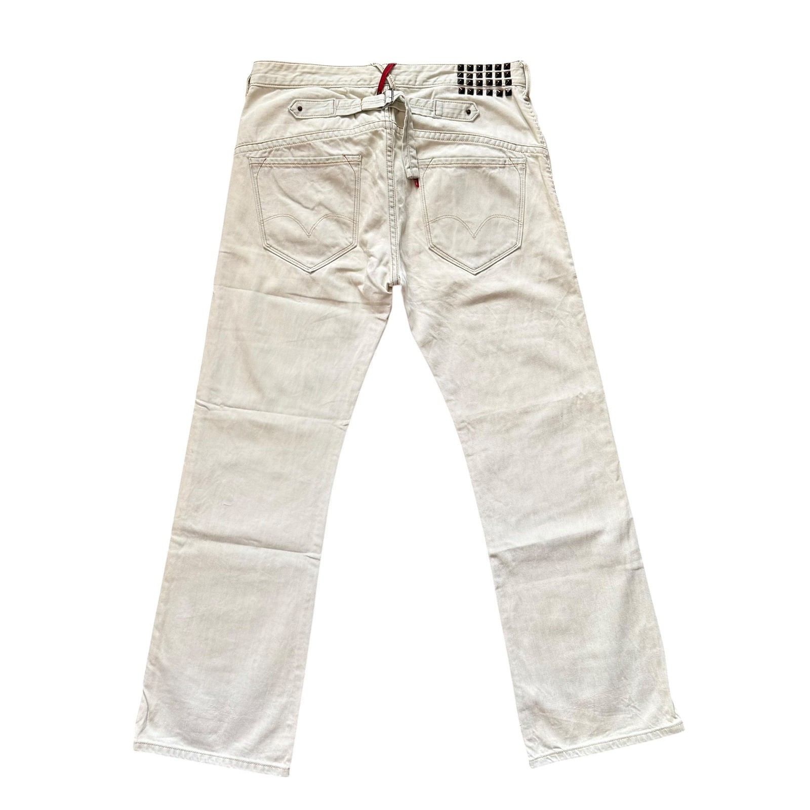 Vintage Levi's Redloop Buckle Back flare Leg Jeans Gothic Punk rare y2k 33x30 image 6