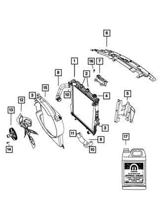 #ad #ad Genuine Mopar Fan Drive 55056946AA $235.20
