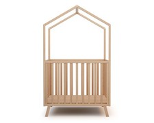 Parc bébé évolutif cabane en bois KASA 100 x 100 cm