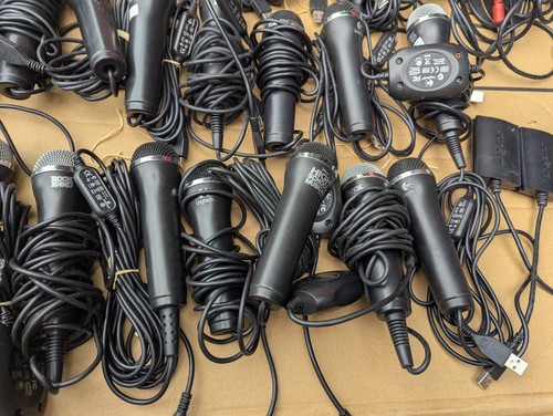 Lot de 42 microphones PS2 PS3 Wii Xbox 360 Joblot Logitech Guitar Hero Rockband - Photo 6/12