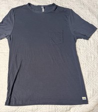 Vuori Linear Tech Shirt Men  s Sz Large Striped Black Tee