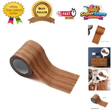 8cm x 4.57m Chocolate Wood Effect Floor Repair Tape - Self-Adhesive Duct Tape 0.26 per metre