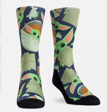 New Mens GROGU Mandalorian Star Wars Baby Yoda Novelty Socks Disney Parks L/XL