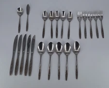Mixed Lot of 22 Pieces Customcraft Stainless Silverware Taiwan
