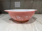 Pyrex Pink Gooseberry Mixing Bowl 444 4QT Nesting Bowl Vintage 10"