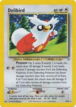 Delibird (5/64) [Neo Revelation Unlimited] Lightly Played Holofoil