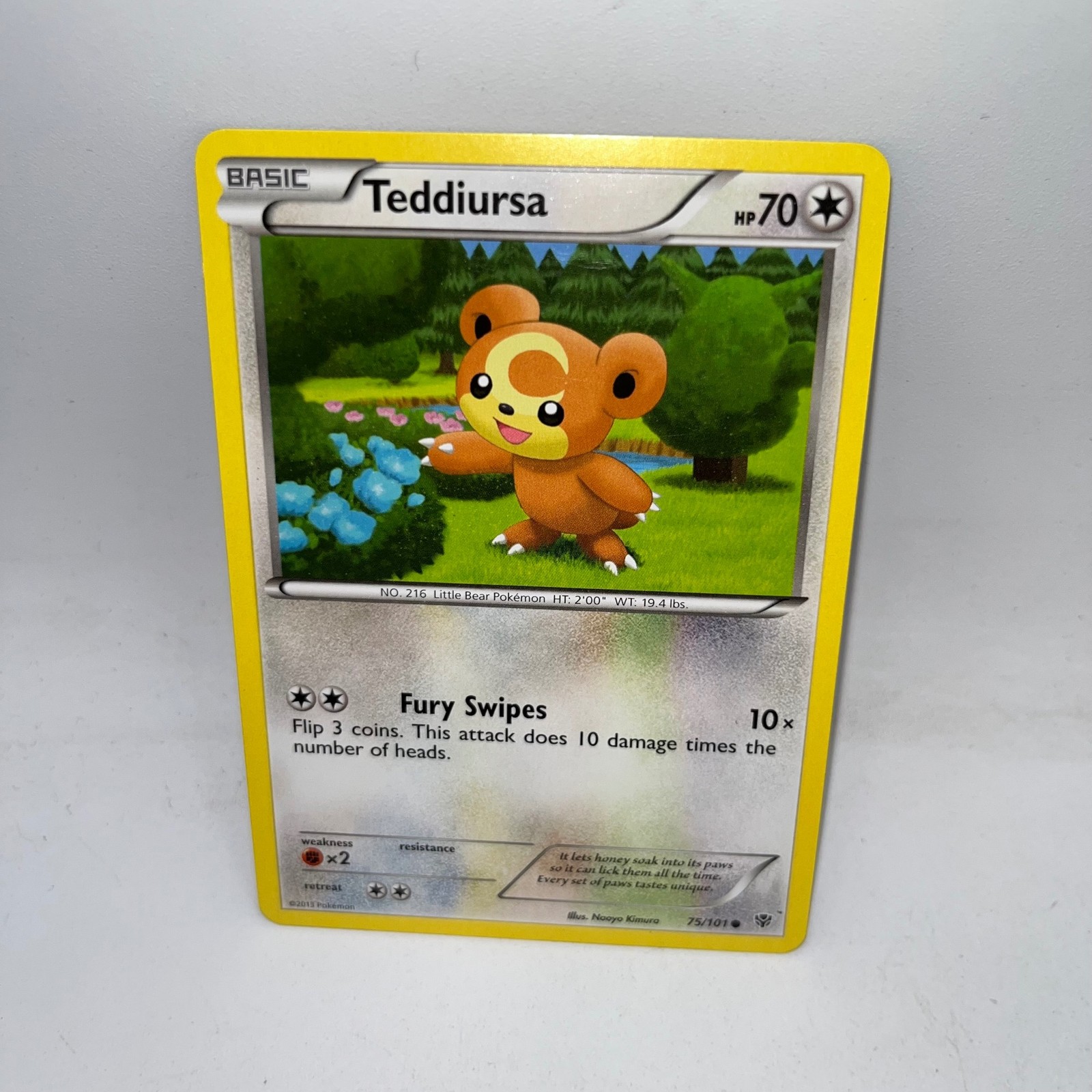 Teddiursa 75/101 Common Plasma Blast Pokemon Lightly Played