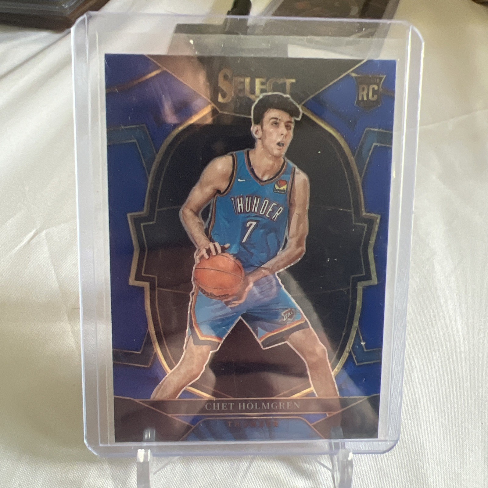 2022-23 Select Chet Holmgren #83 RC Blue Prizm Concourse Silver Thunder