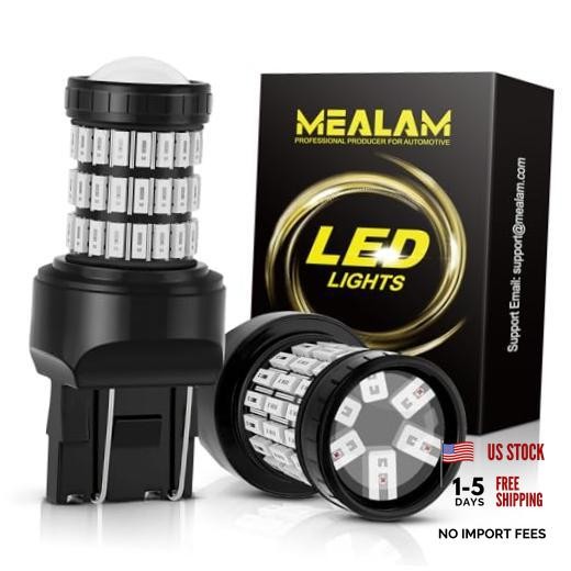 7440 7443 992 T20 W21W LED Bulbs Super Bright 60 SMD 7440/7443 Brilliant Red