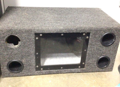 Old School Custom Glass Dual Subwoofer Box With 10” Kicker Comp VR | eBay