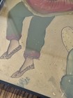 ANTIQUE RARE Persian Qajar Reverse Glass Portrait Women Middle Eastern Art — photo 3