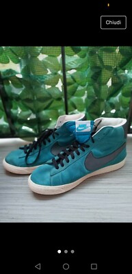 Nike Blazer Mid Blau/Weiß - EU 39, Gebraucht Guter Zustand - Ohne Karton