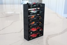 6 Car Angled 1:43 1/43 F1 Race Car Display Stand Wall Mount Hanging Shelf Tilt