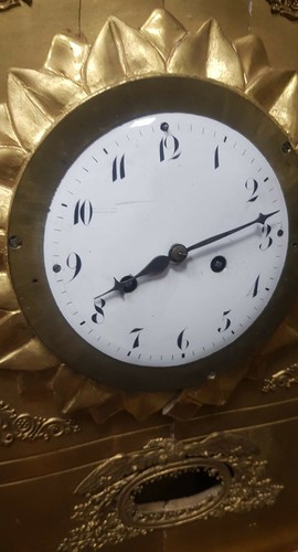 Antique Austrian Wall Clock Biedermeier - 1845s - Picture 8 of 12