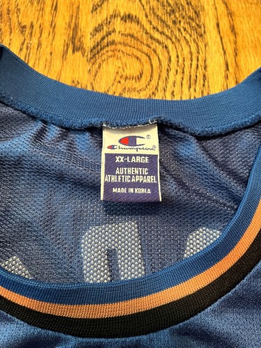 Maglia Vintage Michael Jordan Washington Wizards Champion Taglia 52 Large Blu NBA - Foto 4 di 4