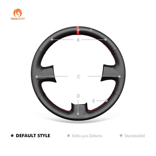 Envoltura de volante de cuero PU MEWANT para NISSAN Skyline R34 GTR GT-R (BNR34) - Imagen 9 de 10