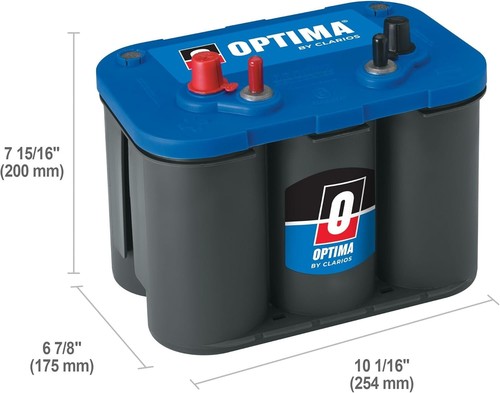 OPTIMA BATTERY Battery Blue Top 800cca/ 980ca 34 Top Post- 8006-006 - 第 2/2 張圖片