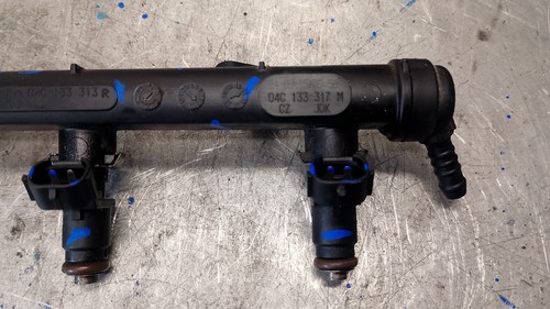 VW Volkswagen Up 2015 - 2019 1.0 Petrol Fuel Injectors & Rail Ramp 04C133313 - Picture 4 of 12