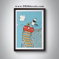 Snoopy and Woodstock on a Rollercoaster Poster - Various Sizes Available