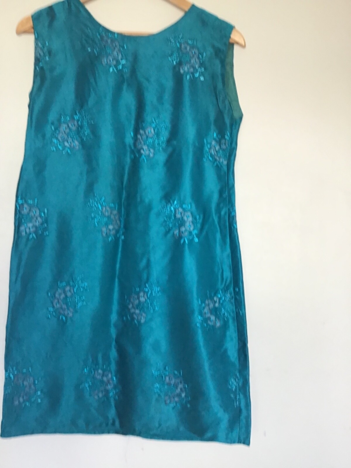 Original vintage dress Kimono Embroidered & over Dress Rare 10 over