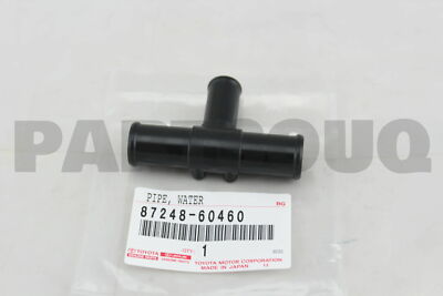 8724860460 Genuine Toyota CONNECTOR, HEATER WATER HOSE 87248-60460
