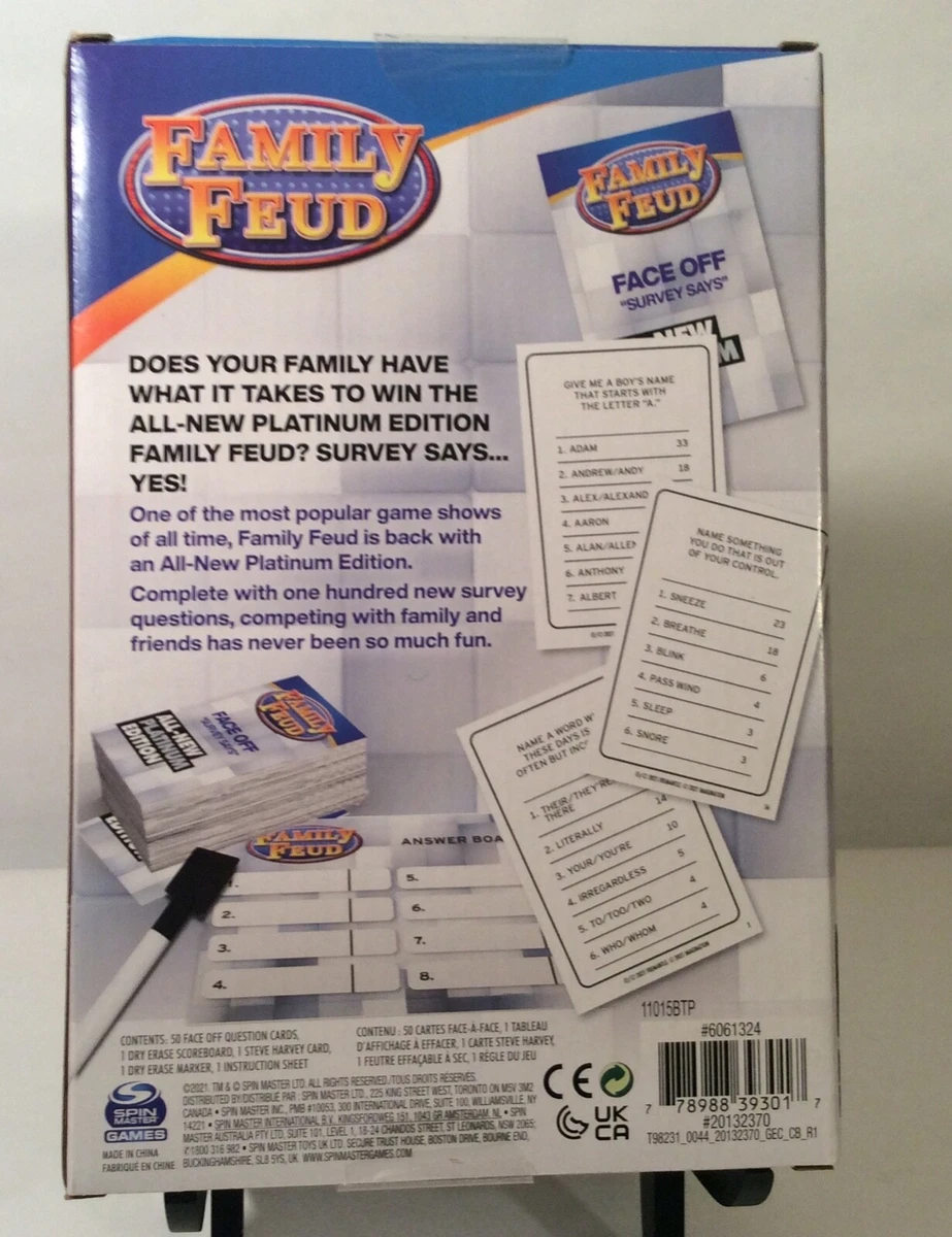 Family Feud, All-New Platinum Edition Game, for Kids Ages 8 and up